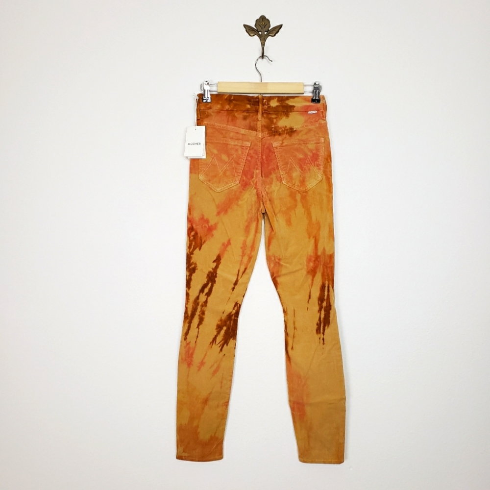 Mother Denim High Waisted Looked Corduroy Tie Dye Sz 24 - Picture 2 of 6